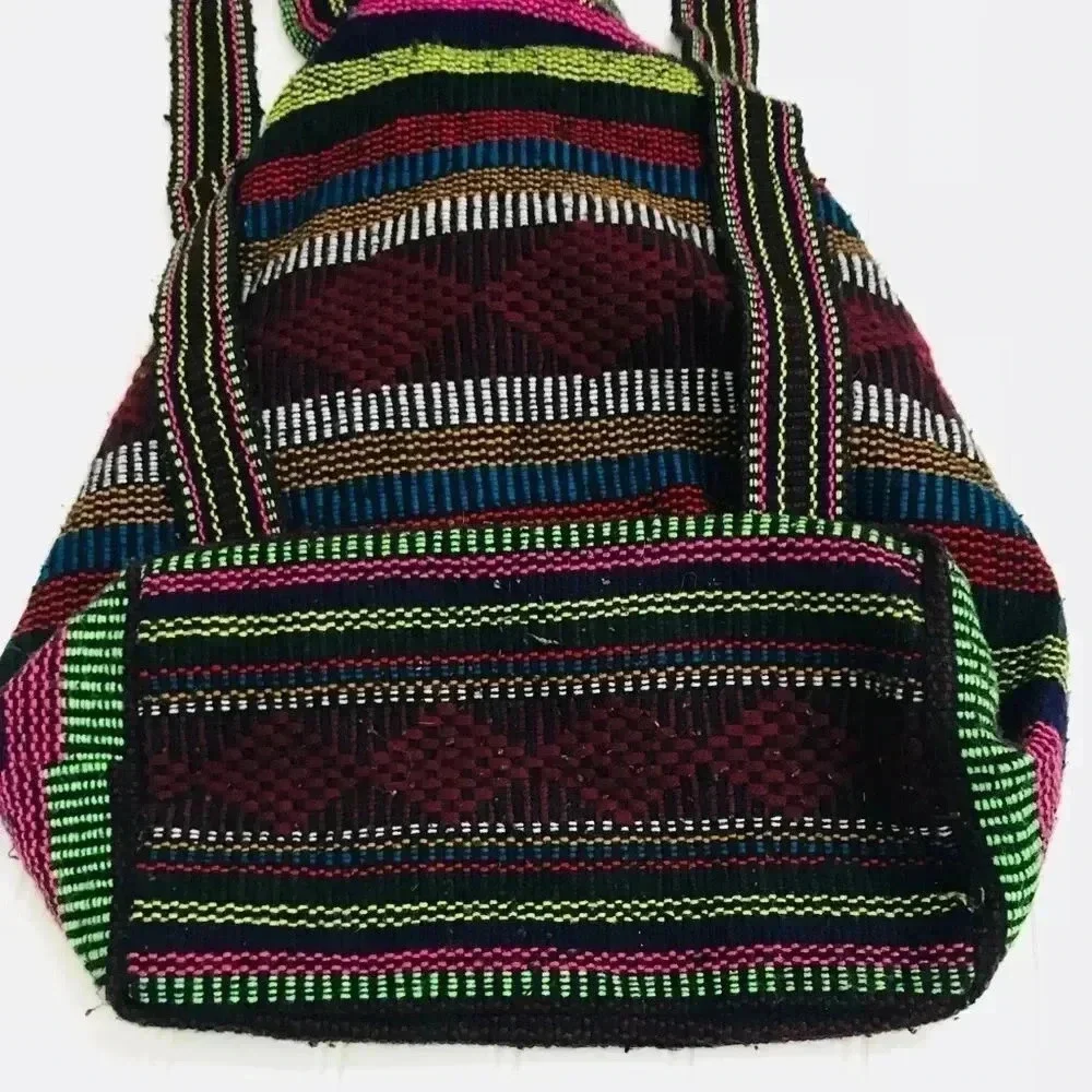 NWOT Artisan boho woven backpack